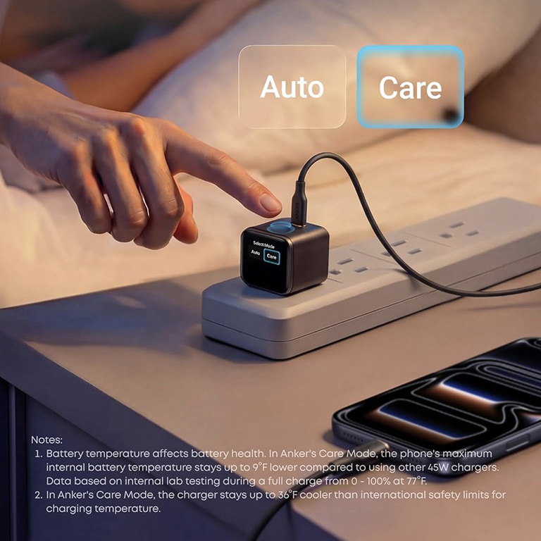 شارژر 45 وات انکر Nano Charger 45W Foldable 180 A121D